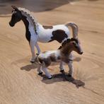 Schleich bonte merrie met veulen super mooi, Ophalen of Verzenden, Zo goed als nieuw, Paard, Beeldje of Figuurtje