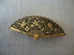 vintage vergulde Damascene Spaanse Broche handmade, Overige materialen, 4 tot 7 cm, Ophalen of Verzenden, Zo goed als nieuw