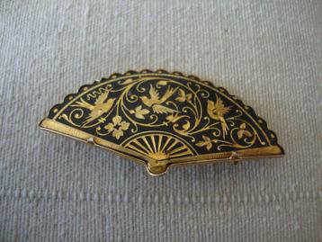 vintage vergulde Damascene Spaanse Broche handmade beschikbaar voor biedingen