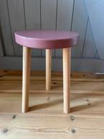 Roze houten krukje, Ophalen of Verzenden, Zo goed als nieuw, Hout