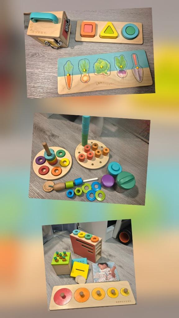 Lovevery houten speelgoed, Kinderen en Baby's, Speelgoed | Houten speelgoed, Gebruikt, Overige typen, Ophalen