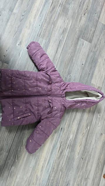 Leuke paars roze winterjas met sterren maat 86 beschikbaar voor biedingen