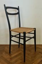 Vintage, design stoel. Eetkamerstoel. Jaren 50, Huis en Inrichting, Zwart, Ophalen of Verzenden, Eén