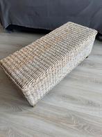Rieten Voetenbank / Poef, Huis en Inrichting, Ophalen, 100 tot 125 cm, Riet of Rotan, Zo goed als nieuw