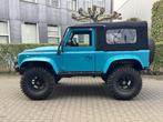 Land Rover Defender 90 soft top custom 2.4 TD 4 zits Miami B, Auto's, Land Rover, 221 €/maand, Gebruikt, Zwart, 4 cilinders
