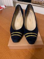 Vintage Suede Pumps  van Henry Vadel - Maat 38,5, Henry Vadel, Pumps, Blauw, Ophalen of Verzenden