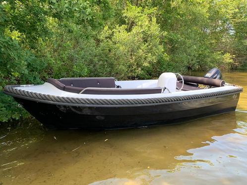 Sloep Liberty 425 boot 9.8pk, Watersport en Boten, Sloepen, Gebruikt, Tot 10 pk, 3 tot 6 meter, Buitenboordmotor, Benzine, Polyester