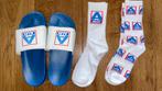 Nieuwe Aldi slippers en sokken. Maat 43/44, Kleding | Heren, Nieuw, Blauw, Slippers, Ophalen of Verzenden