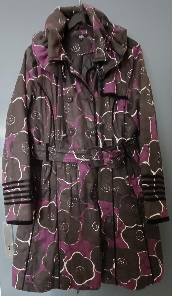 Didi dames winter jas zwart paars wit Wollen sjaal mt L, Kleding | Dames, Jassen | Winter, Zo goed als nieuw, Maat 42/44 (L), Zwart