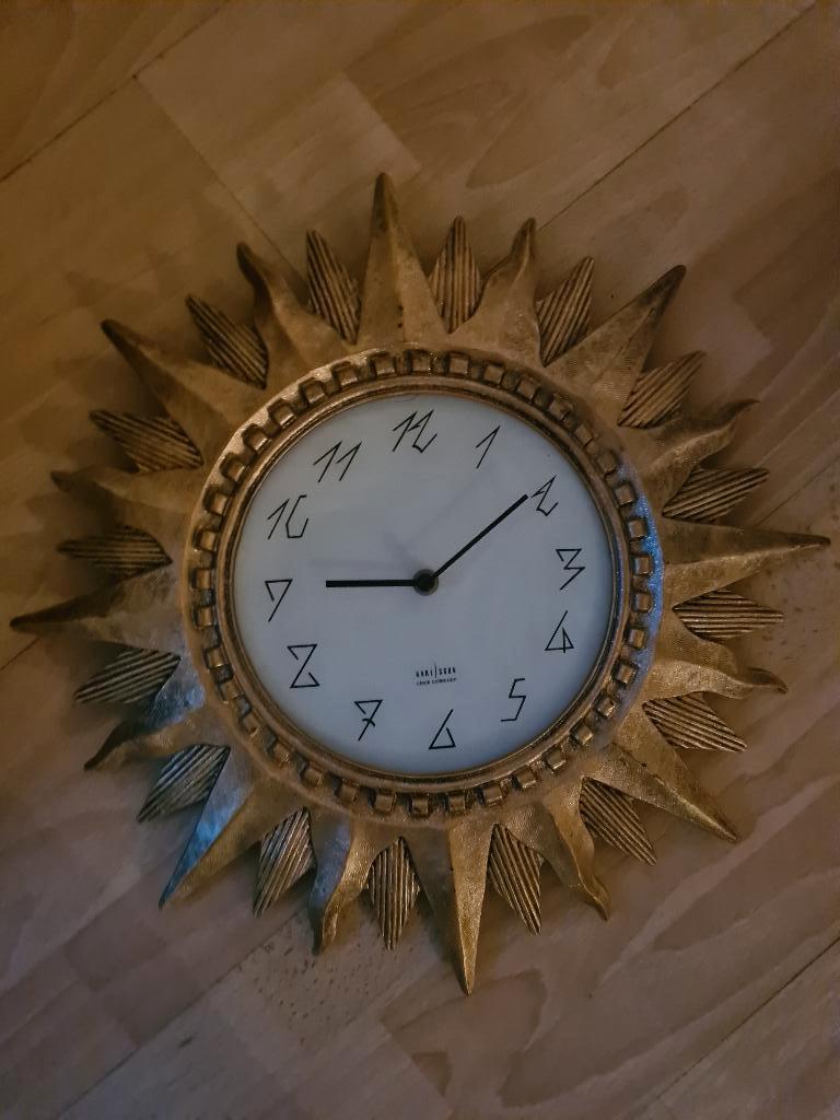 Klok, Huis en Inrichting, Woonaccessoires | Klokken, Ophalen, Gebruikt, Analoog, Wandklok