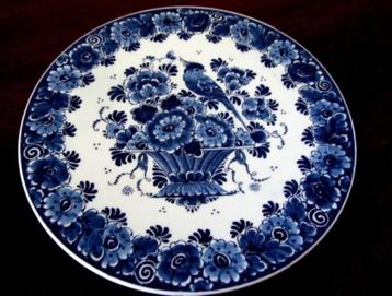 Royal Delft Holland wandbord met Blumendekor, nr. 903-24 beschikbaar voor biedingen