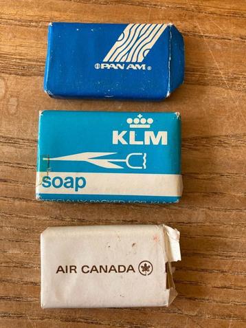 Vintage zeep zeepje Pan Am, KLM, Air Canada beschikbaar voor biedingen