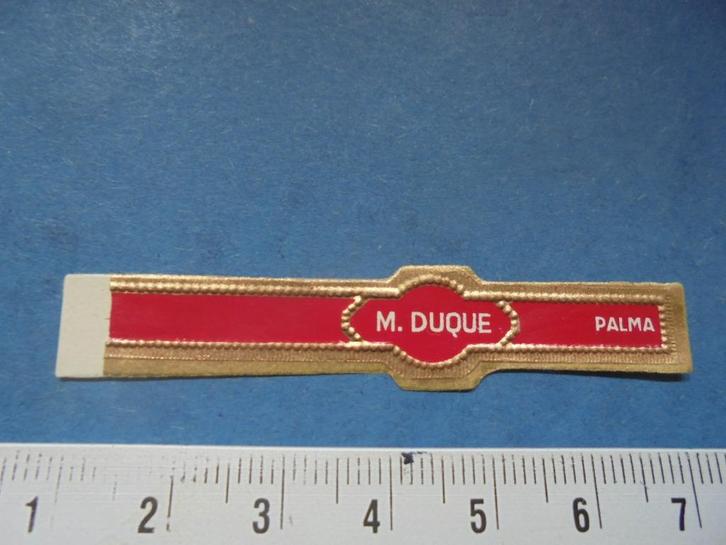 Oude sigarenband M. Duque PALMA, Verzamelen, Rookartikelen, Aanstekers en Luciferdoosjes, Zo goed als nieuw, Sigarenbandjes, Ophalen of Verzenden