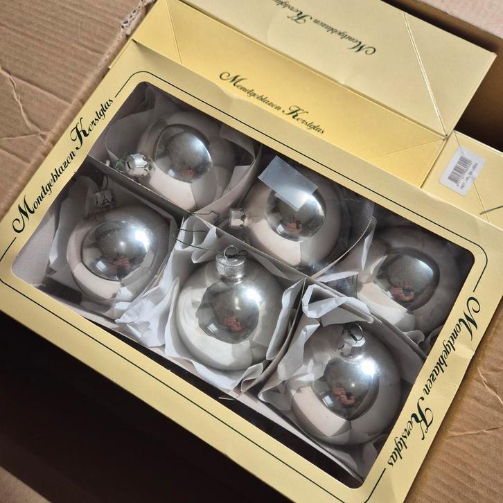 Mondgeblazen kerstballen partij van 36st, Diversen, Kerst, Ophalen