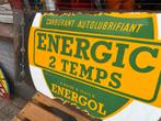 BP Energol emaille reclamebord, Verzamelen, Reclamebord, Gebruikt, ., Ophalen of Verzenden