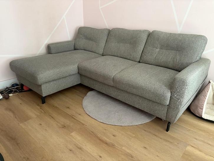 Lounge - slaapbank incl. opbergruimte in goede staat, Huis en Inrichting, Banken | Sofa's en Chaises Longues, Gebruikt, Driepersoons