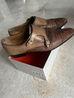 Santoni heren schoenen bruin maat 10, Gedragen, Ophalen of Verzenden, Bruin, Santoni
