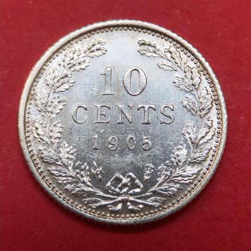 10 cent 1905. Pr. beschikbaar voor biedingen