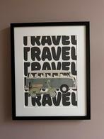 Kinderkamer poster ‘Travel’ - Vespa en T1 - A4 €9,95, Nieuw, Ophalen of Verzenden, Wanddecoratie, Info@mooody.nl