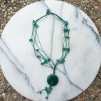 Ketting, Sieraden, Tassen en Uiterlijk, Kettingen, Ophalen of Verzenden, Zo goed als nieuw, Groen