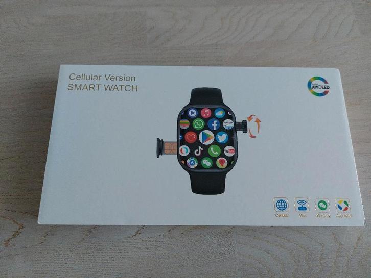 Nieuw Smartwatch met Android-8.1,simkaart,GPS,wifi,camera,, Sieraden, Tassen en Uiterlijk, Smartwatches, Nieuw, Android, Zwart