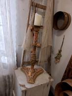 Antieke houten kandelaar Brocante, Ophalen