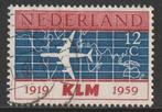 Nederland 1959 729 KLM 12c, Gest, Postzegels en Munten, Postzegels | Nederland, Na 1940, Ophalen of Verzenden, Gestempeld