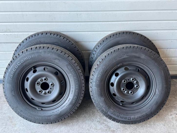 Complete set Continental Vanco 215/70/15- Perfect profiel, Auto-onderdelen, Banden en Velgen, Banden en Velgen, Zomerbanden, 15 inch