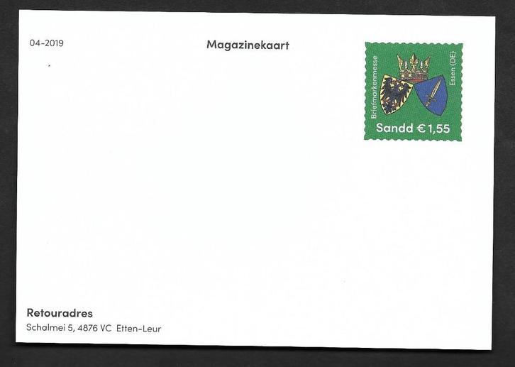 Sandd Magazine kaart nr. 04-2019, ongebruikt. Lees Info., Postzegels en Munten, Brieven en Enveloppen | Nederland, Briefkaart