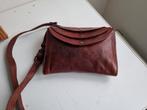 Paul Marius vintage leren cross body tas, cognac-bruin., Ophalen of Verzenden, Zo goed als nieuw, Bruin, Schoudertasje