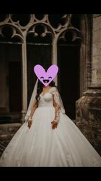 Bruidsjurk 1x gedragen, Ophalen, Zo goed als nieuw, Accessoires