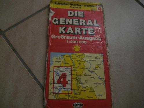 oude Generalkarte van Duitsland: NRW, Boeken, Atlassen en Landkaarten, Gelezen, Landkaart, Duitsland, 1800 tot 2000, Verzenden