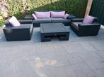 luxe loungeset Inclusief kussens  bezorging mogelijk zie adv, 4 zitplaatsen, Ophalen of Verzenden, Bank, Loungeset