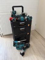Makita Gereedschapset + Gereedschap kar, Ophalen of Verzenden, Zo goed als nieuw