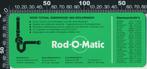 Sticker: Rod-O-Matic - Amsterdam - Groningen - Rotterdam, Ophalen of Verzenden, Zo goed als nieuw, Bedrijf of Vereniging