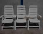 Tuinstoelen (wit) €15, Ophalen, Gebruikt, Kunststof, Inklapbaar