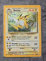 Raichu 14/102 Pokémon Base Set, Hobby en Vrije tijd, Ophalen of Verzenden, Gebruikt, Losse kaart
