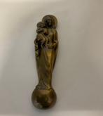 madonna maria met kind koper brons wandornament, Antiek en Kunst, Ophalen of Verzenden