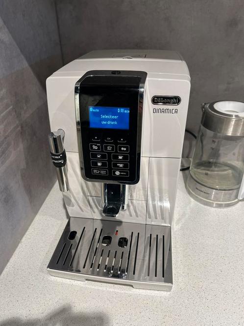 Delonghi dinamica met melkschuimkan, Witgoed en Apparatuur, Koffiezetapparaten, Gebruikt, Gemalen koffie, Koffiebonen, Espresso apparaat
