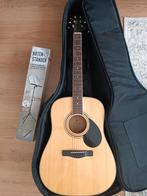 Gitaar met stalen snaren + beschermhoes + noten standaard, Ophalen, Zo goed als nieuw, Klassieke of Spaanse gitaar