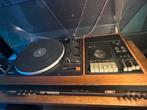 Vintage Lenco Woodcase stereo set (met defect), Ophalen, Niet werkend, Platenspeler, Overige merken