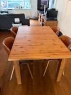 IKEA Uitschuifbare Eettafel + Stoelen + Hanglampen, Huis en Inrichting, Tafels | Eettafels, Ophalen, Gebruikt, 50 tot 100 cm, 150 tot 200 cm