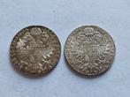 Twee zilveren Thalers 1780 Oostenrijk, Ophalen of Verzenden, Oostenrijk, Setje, Zilver