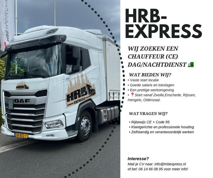 Vrachtwagenchauffeur CE Nachtdienst, Vacatures, Vacatures | Chauffeurs, Vanaf 1 jaar, 33 - 40 uur