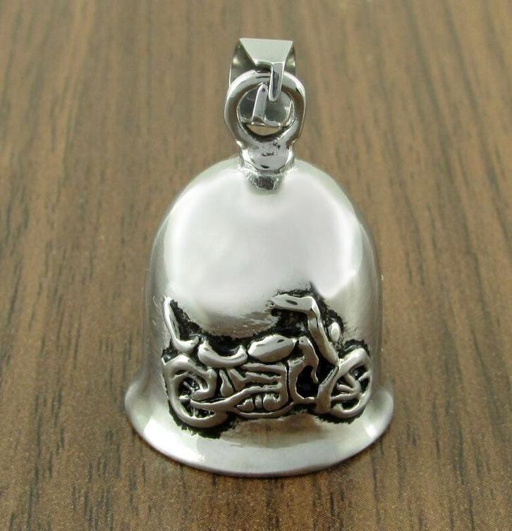Gremlin Guardian Bell RVS voor motorrijders plus ketting., Sieraden, Tassen en Uiterlijk, Kettinghangers, Nieuw, Overige materialen