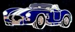AC Cobra cabrio pin- d.blauw emaille, Verzenden, Nieuw, Transport, Speldje of Pin