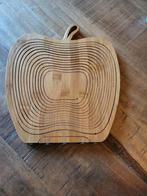 Opvouwbare Fruitmand Appel - Bamboe, Mand, Nieuw, Ophalen of Verzenden, Overige vormen
