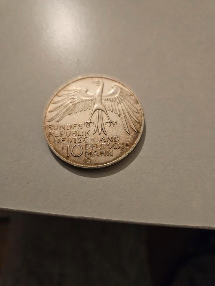 10 Mark 1972 Olympische Spelen München - Letter G, Postzegels en Munten, Munten | Europa | Niet-Euromunten, Ophalen of Verzenden