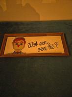 Spiegel Wat een oen he Dik Voormekaar show, Ophalen of Verzenden, Rechthoekig, Minder dan 50 cm