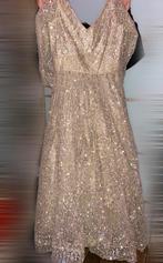 Anarkali crème maat 40 (indiase kleding), Ophalen of Verzenden, Zo goed als nieuw, Beige, Trouwjurk